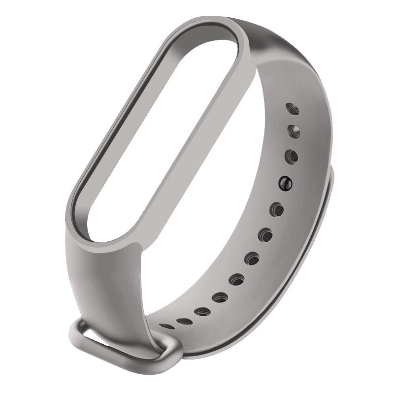 Ремінець Silicone для Xiaomi Mi Band 5/6/7 (Gray)-0