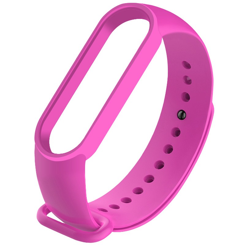Ремінець Silicone для Xiaomi Mi Band 5 /6  (Hot Pink)-0