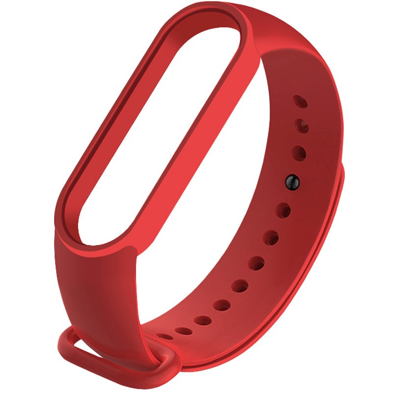 Ремінець Silicone для Mi Band 5/6 (Dark Red)-0