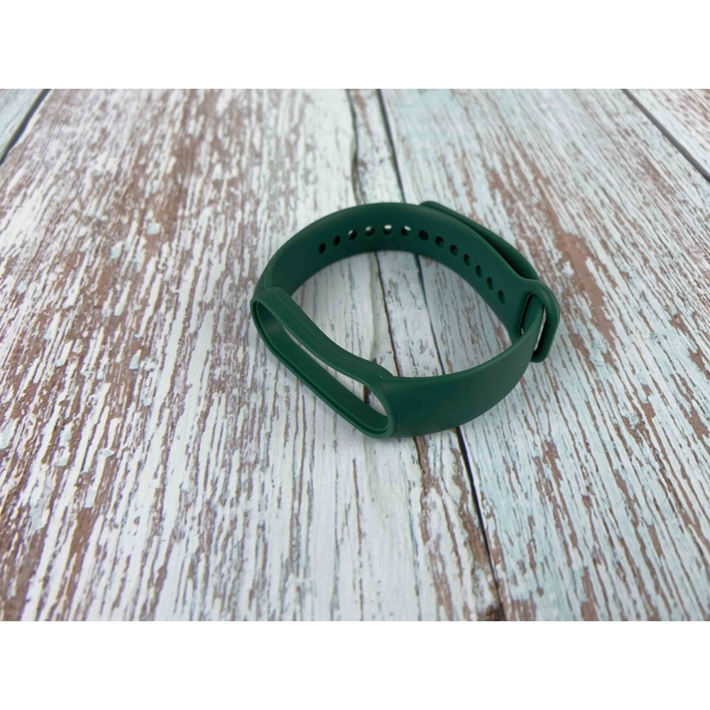 Ремінець Silicone для Mi Band 5/6 (Forest green)-0