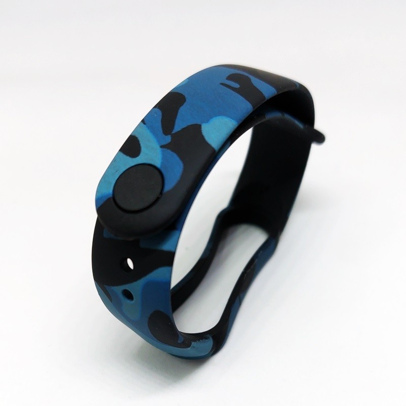 Ремінець для Mi Band 5/6 (Камуфляж, Синій)-0