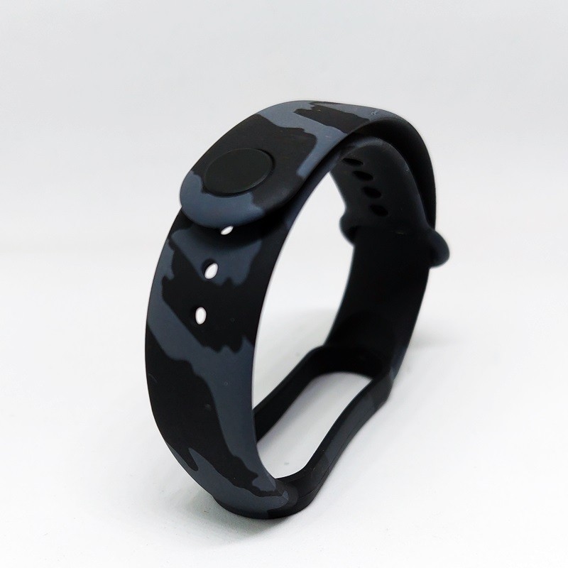 Ремінець для Mi Band 5/6 (Камуфляж, Сірий)-0