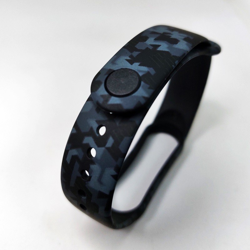 Ремінець для Mi Band 5/6 (Піксель, Синій)-0