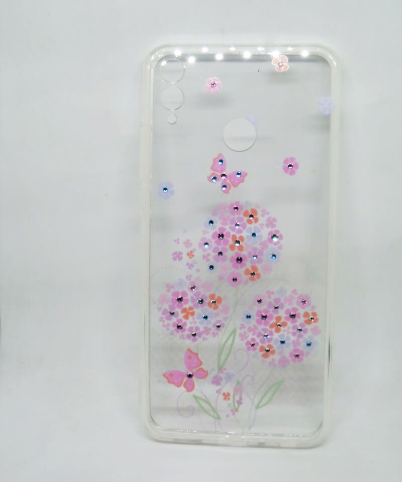 Накладка Flowers  для Xiaomi Mi Max 3 "Квіти і метелики" (силікон)-0