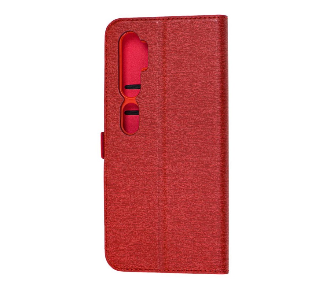 Книжка Side Magnet TPU Xiaomi Mi Note 10 (red)-1
