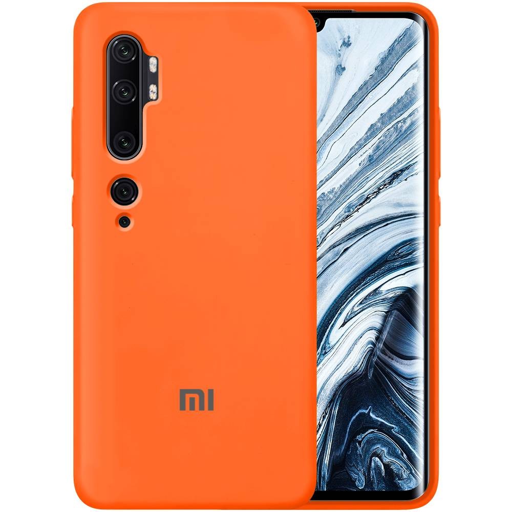 HQ Silicone Case Xiaomi Mi CC9 Pro/Note 10 помаранчевий-0