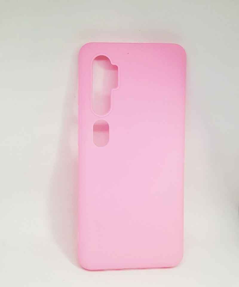 Накладка Soft case для Xiaomi Mi Note 10 рожева-0