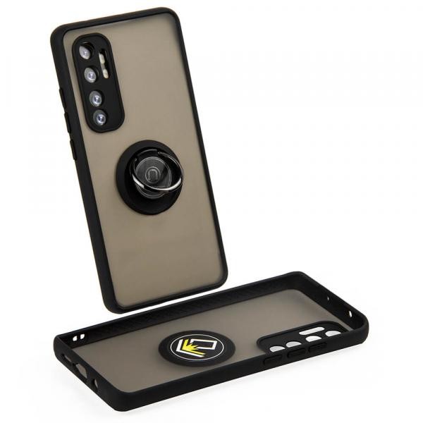 Накладка Totu Gingle Ring для Xiaomi Mi Note 10 Lite чорна-0
