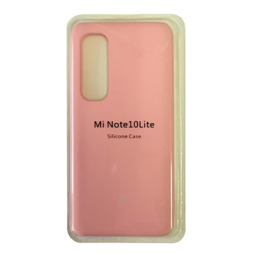 Silicone Case для  Xiaomi Mi Note 10 Lite (Light pink)-0