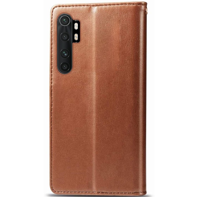 Книжка GETMAN Gallant для Xiaomi Mi Note 10 Lite коричнева-1