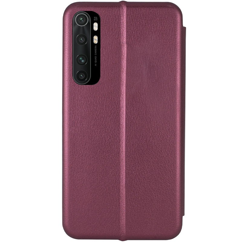 Книжка Premium для Xiaomi Mi Note 10 Lite бордова-1