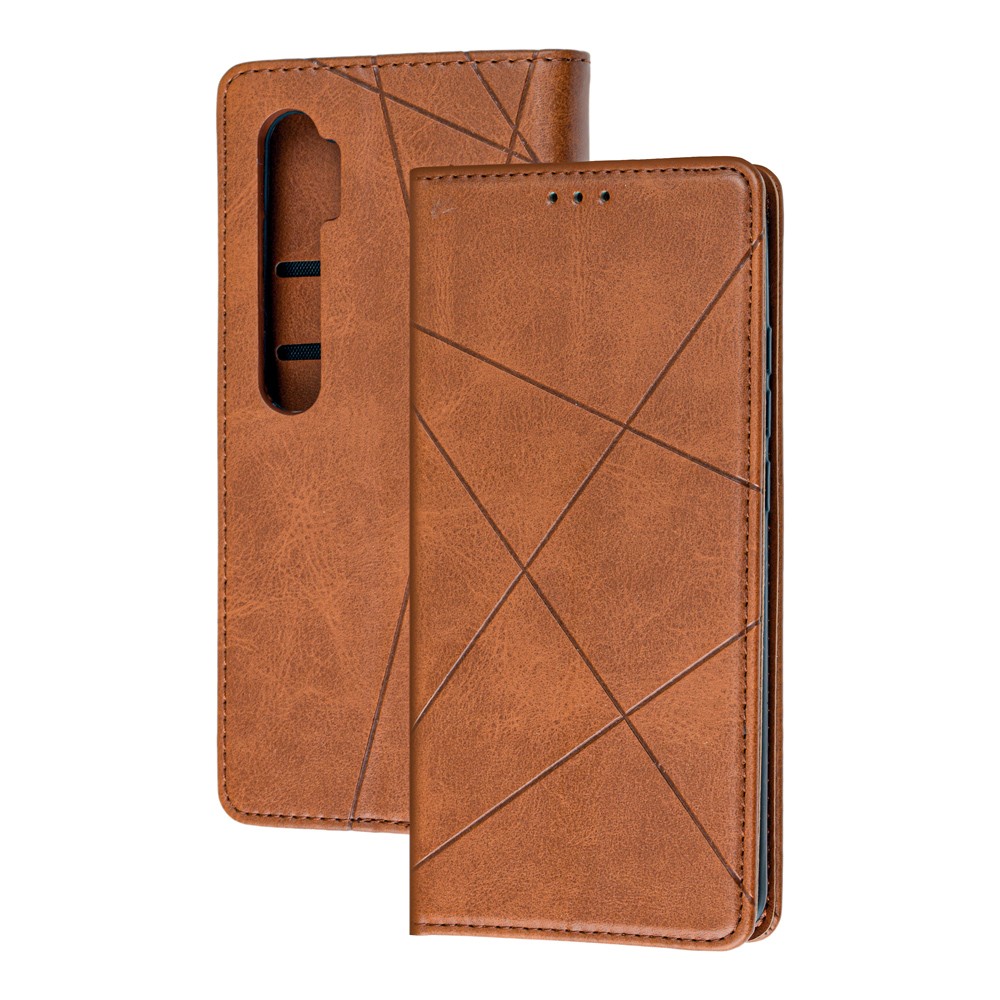 Книжка Business для Xiaomi Mi Note 10 Lite коричнева-0