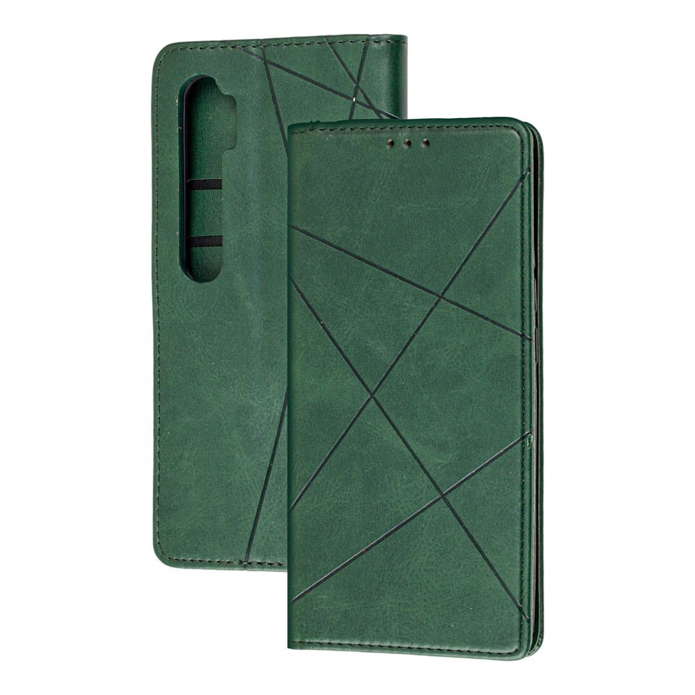 Книжка Business для Xiaomi Mi Note 10 Lite зелена-0