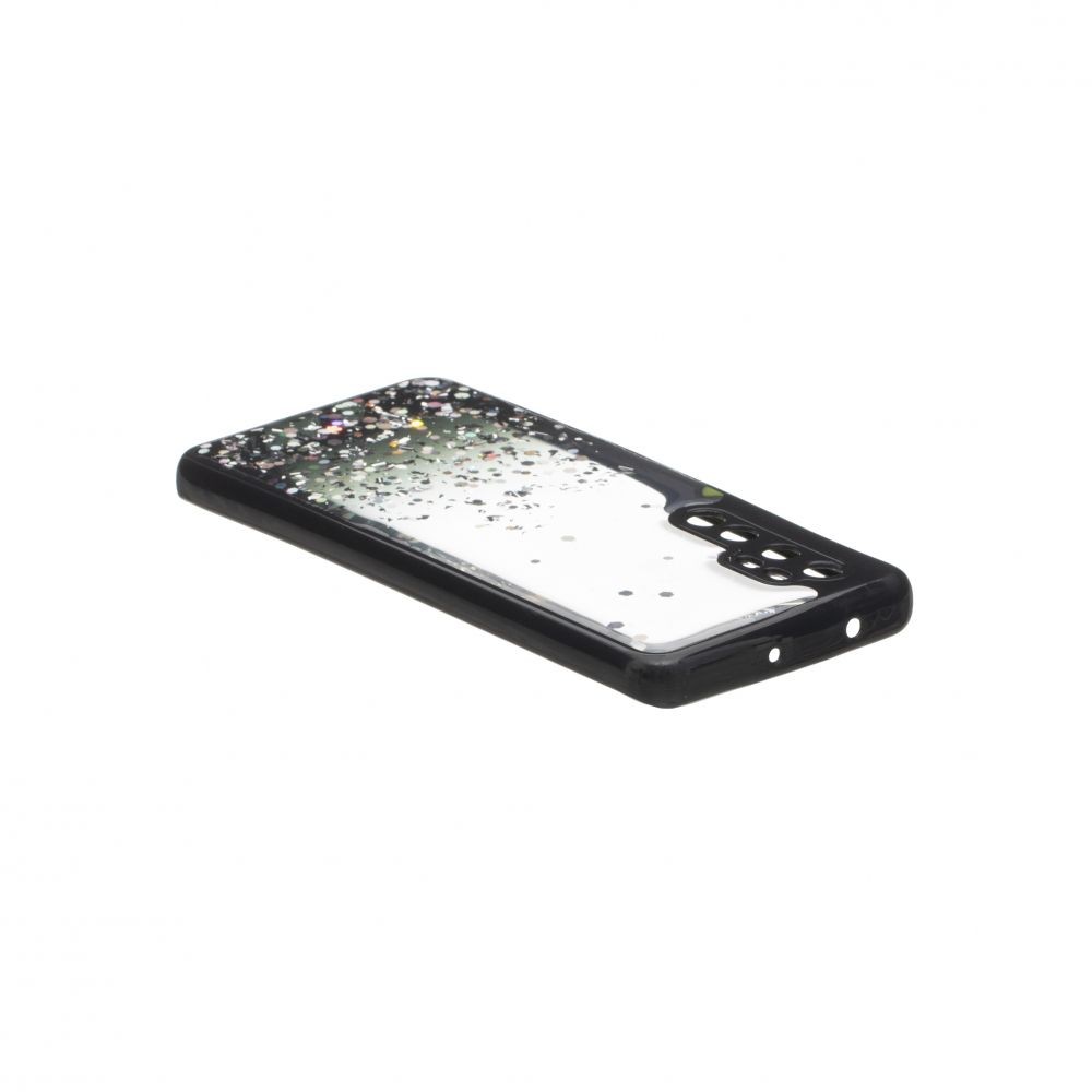 Накладка Glitter Bling Sequins для Xiaomi Mi Note 10 Lite чорна-2