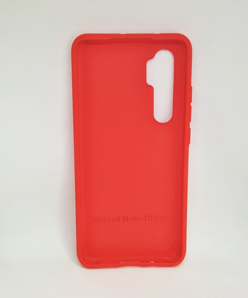 Silicone Cover Full Protective (AA) для Xiaomi Mi Note 10 Lite (Red)-1