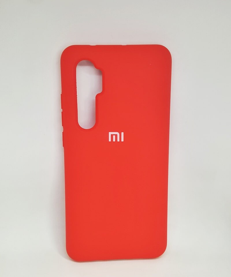 Silicone Cover Full Protective (AA) для Xiaomi Mi Note 10 Lite (Red)-0