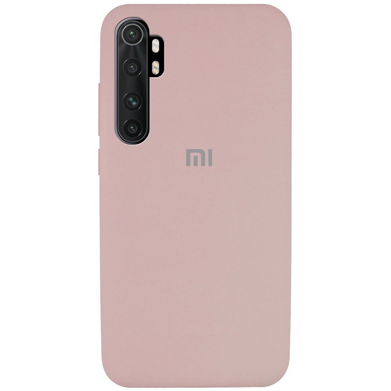 Silicone Cover Full Protective (AA) для Xiaomi Mi Note 10 Lite  (Pink Sand)-0