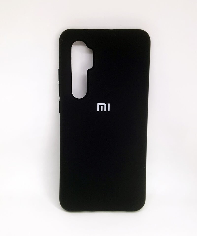 Silicone Cover Full Protective (AA) для Xiaomi Mi Note 10 Lite (Black)-0