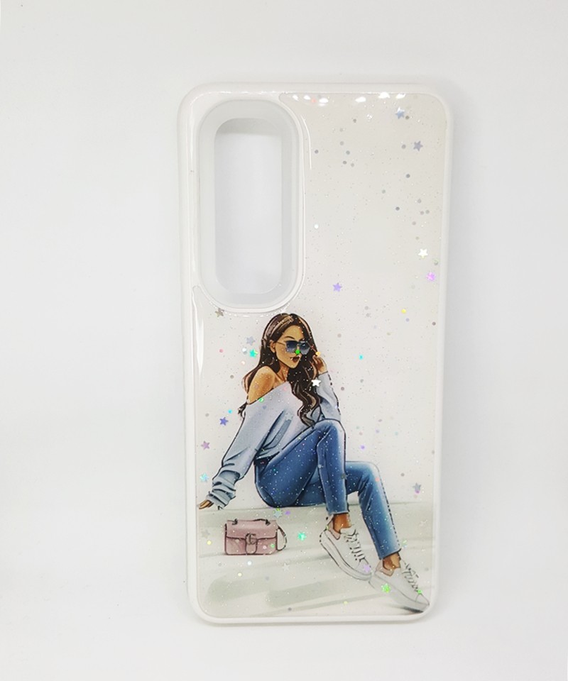 Накладка Mix Art Armor для Xiaomi Mi Note 10 Lite Дівчина сидить на сходах-0