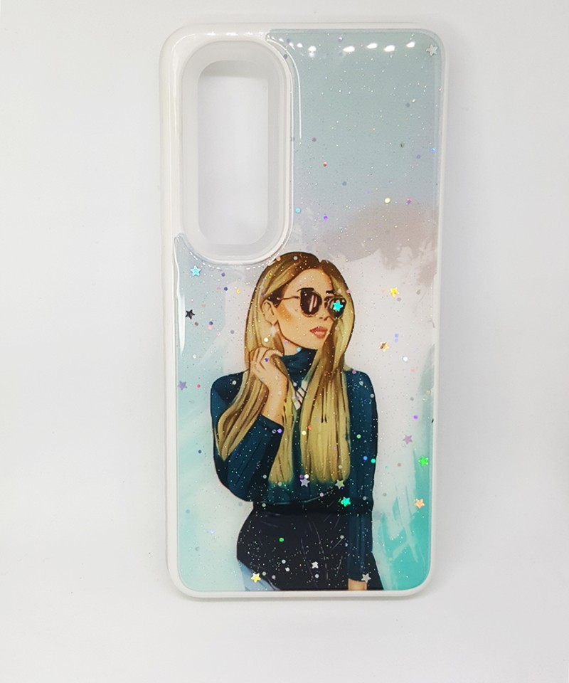 Накладка Mix Art Armor для Xiaomi Mi Note 10 Lite Дівчина в окулярах-0