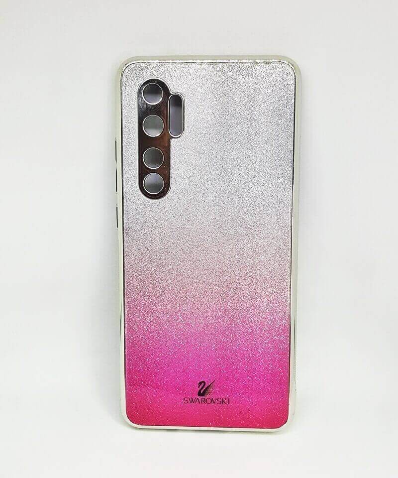 Накладка Glass SW для Xiaomi Mi Note 10 Lite малинова-0