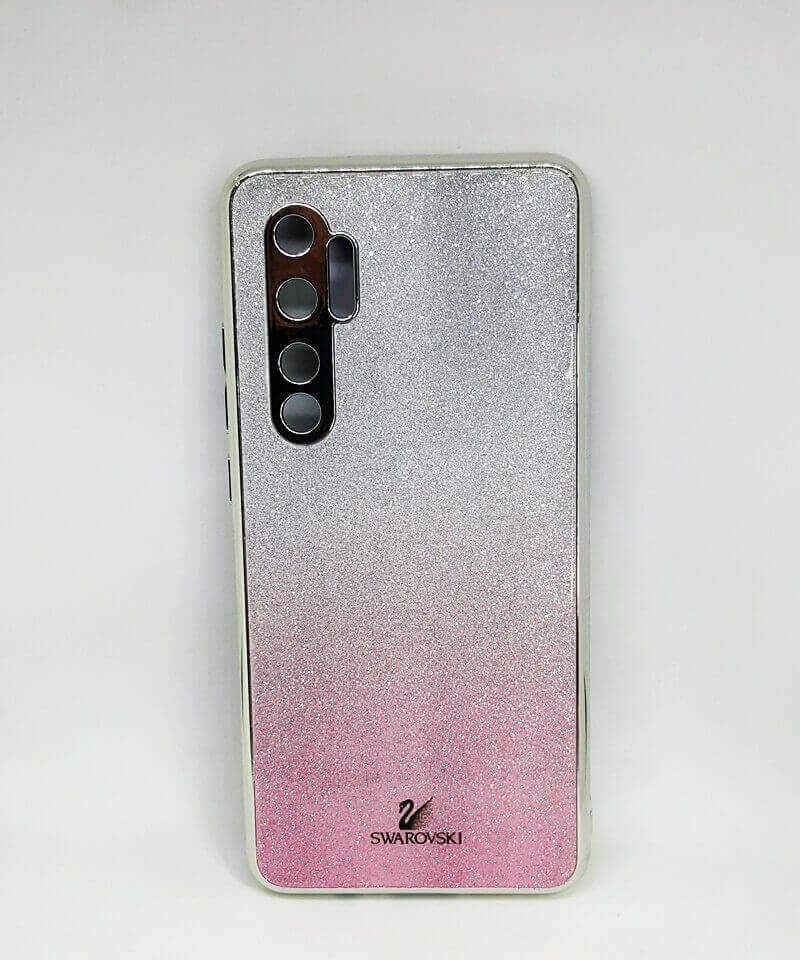 Накладка Glass SW для Xiaomi Mi Note 10 Lite рожева-0