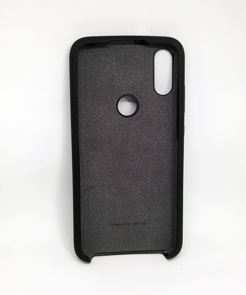 Чохол Silicone case для Xiaomi Mi Play чорний-1