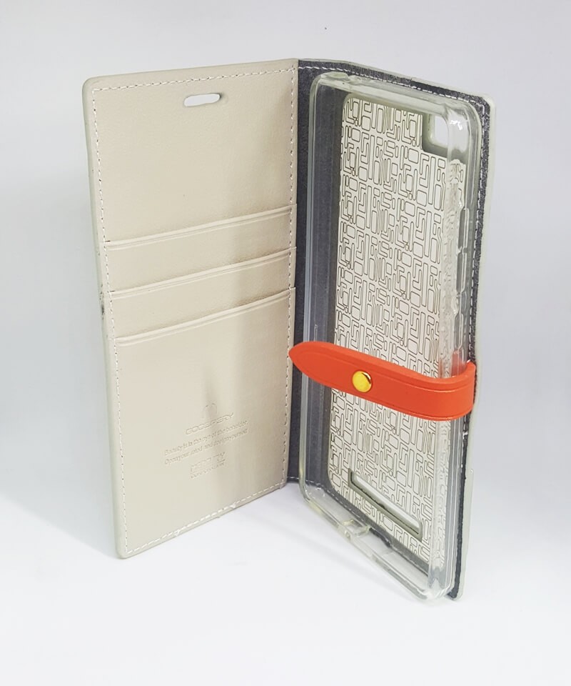 Книжка Goospery Romance для Xiaomi MI 4c Бежева-2