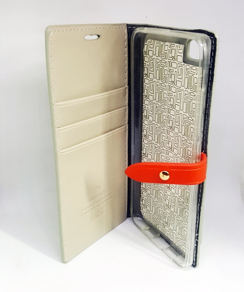 Книжка Goospery Romance для Xiaomi Mi 5 Бежева-2