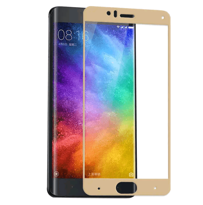Захисне скло Silk Print для Xiaomi Mi 6 (Gold)-0
