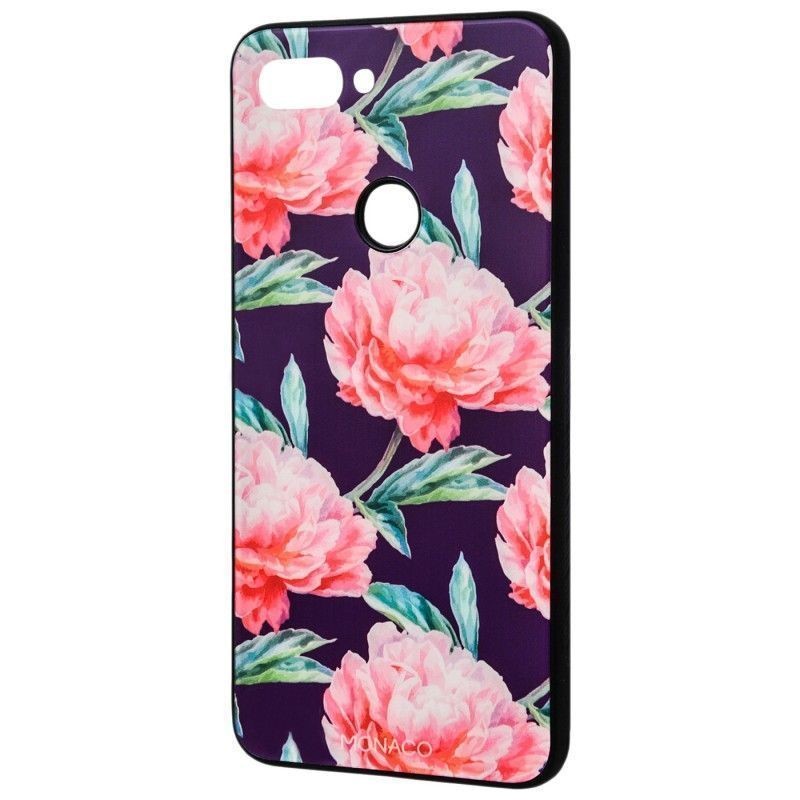 WAVE Monaco Case для Xiaomi Mi8 Lite/Mi8 Youth Monaco Case (Glass+TPU) Півонії-0