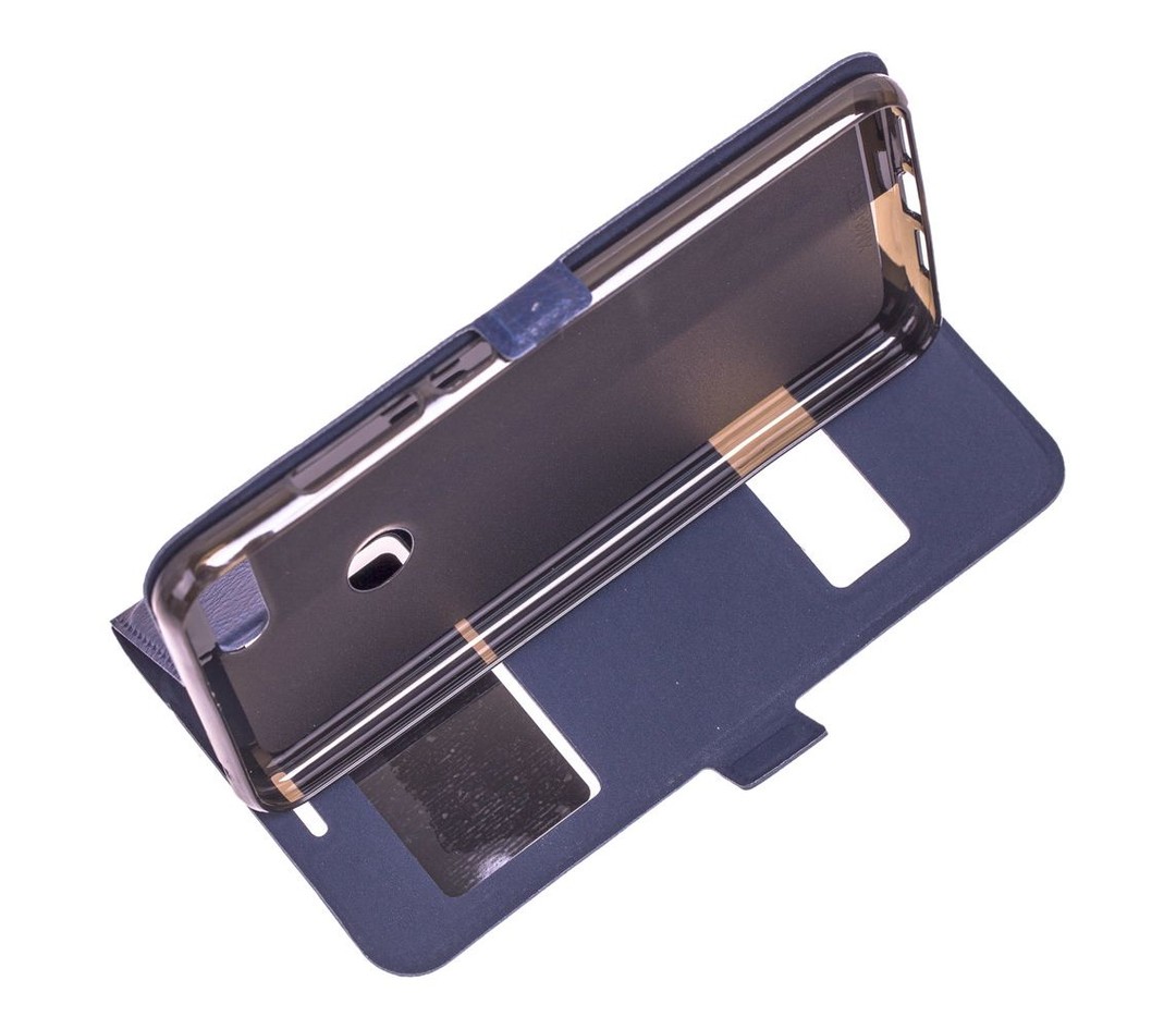 Книжка ROCK XIAOMI Mi 8 Lite (2 вікна) (Темно-синя)-2
