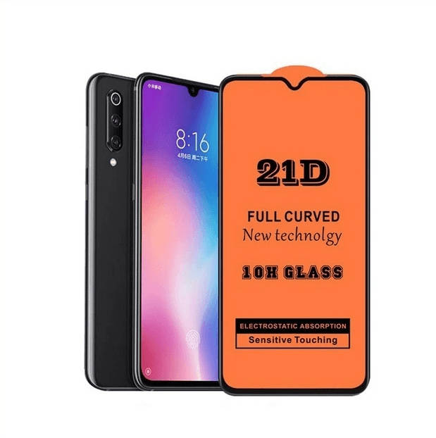 Захисне скло 21D для  Xiaomi Mi9 чорне-1