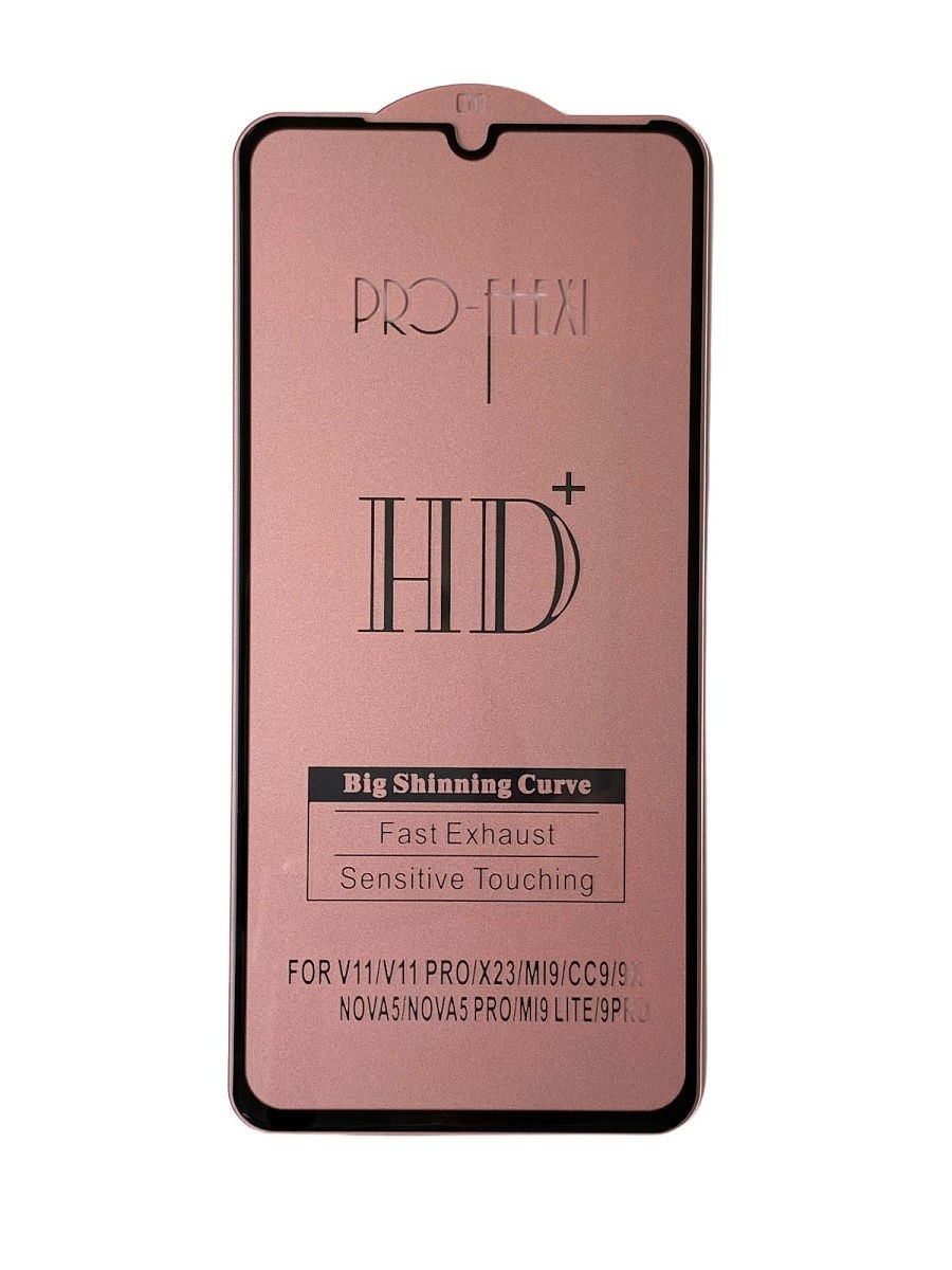 Захисне скло Flexi HD+ для Xiaomi Mi 9 Lite/Mi 9 (Чорне)-0