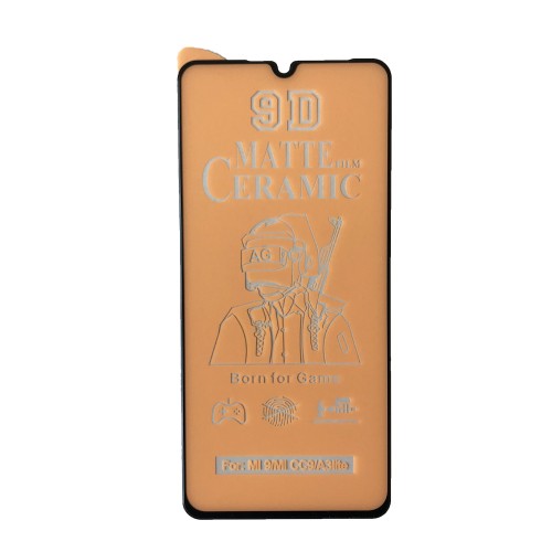 Гнучке скло Ceramic Matt для Xiaomi Mi 9/Mi9 Lite матове з чорною рамкою-0