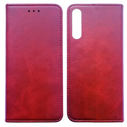 Книжка Black TPU Magnet для Xiaomi Mi 9 SE Червона-0