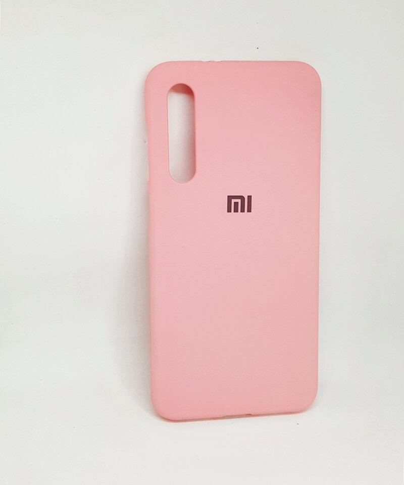Накладка Silicone cover для Xiaomi Mi 9SE (Пудровий)-0