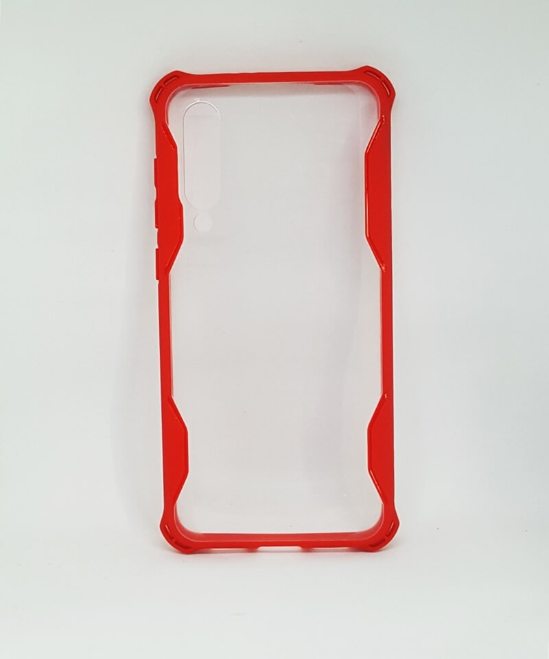Накладка Transparent protection для Xiaomi Mi 9 SE червона-0