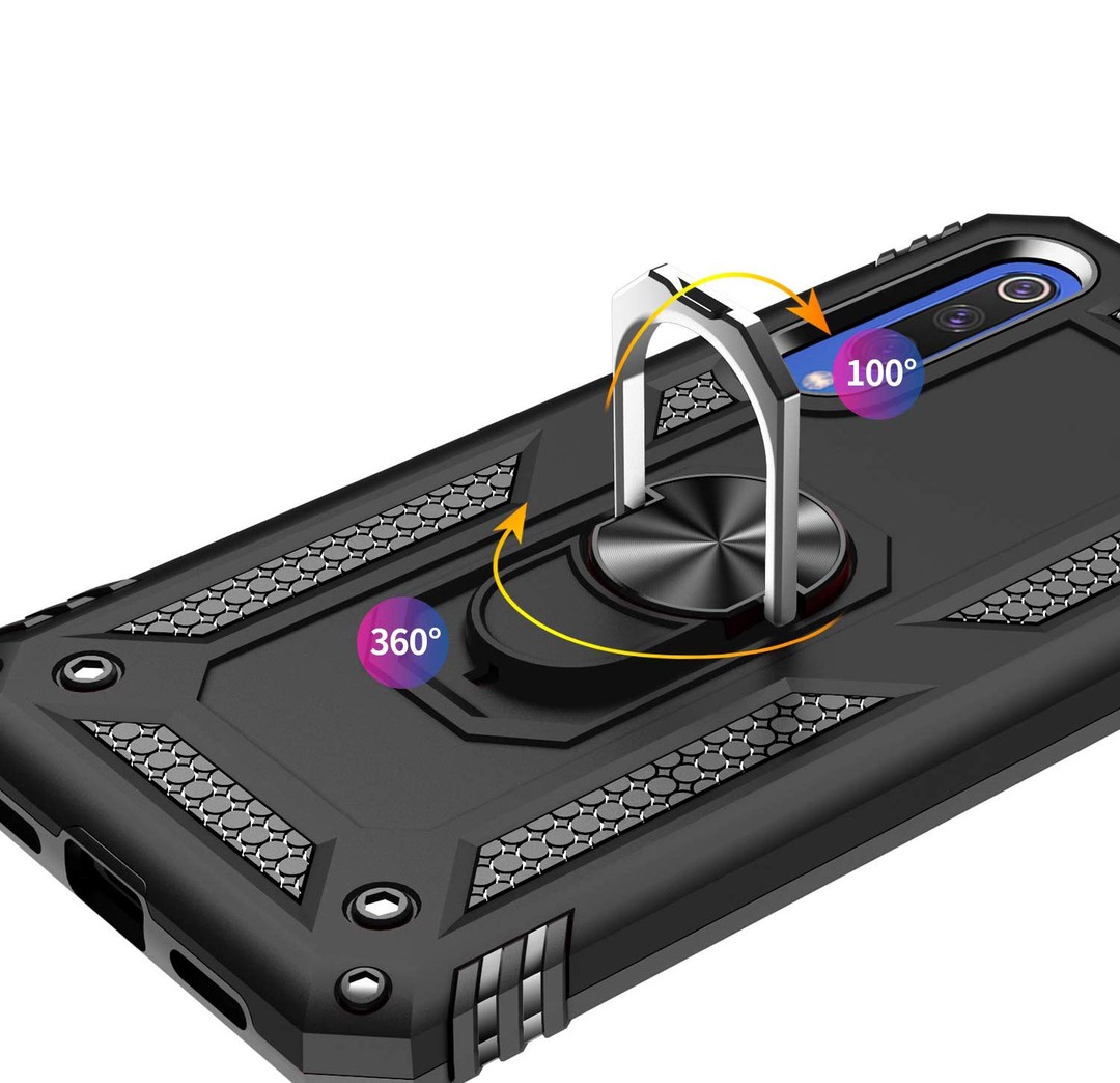 Накладка під магнітний тримач Serge Ring для Xiaomi Mi 9 SE (Чорний)-2