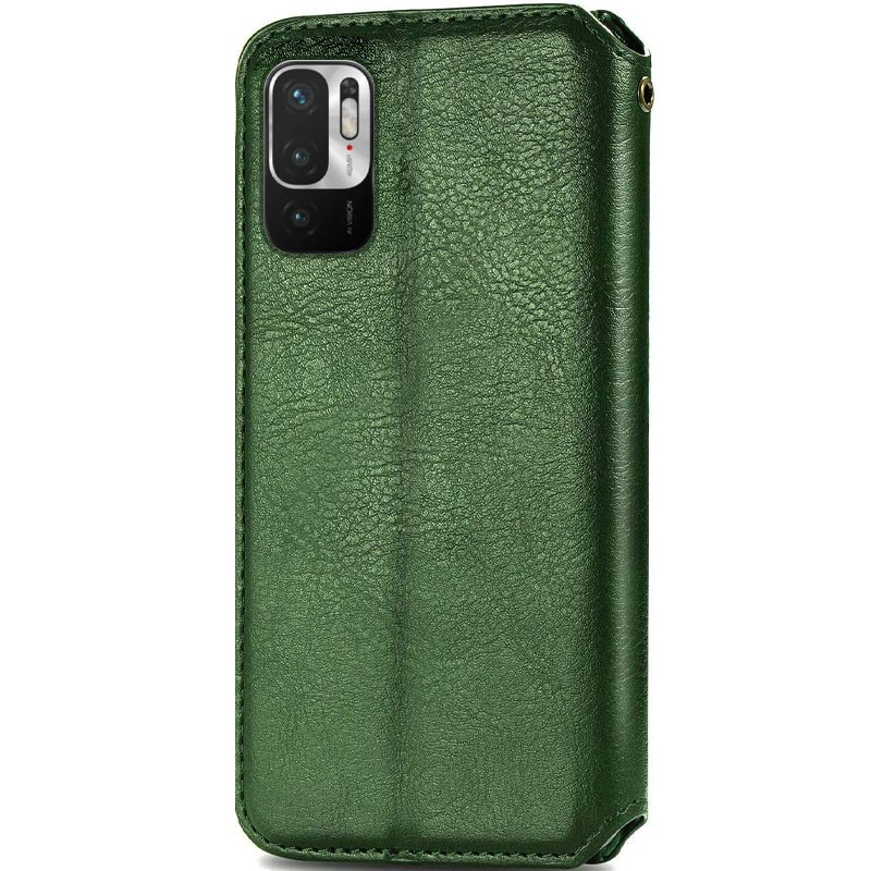 Книжка GETMAN Cubic для Xiaomi Note 10 5G/Poco M3 Pro/Note 10T 5G/Note 11SE зелена-1