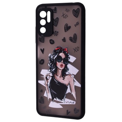 WAVE Cartoon Case Xiaomi Note 10 5G/Poco M3 Pro/Note 10T 5G/Note 11SE (Little black dress)-0