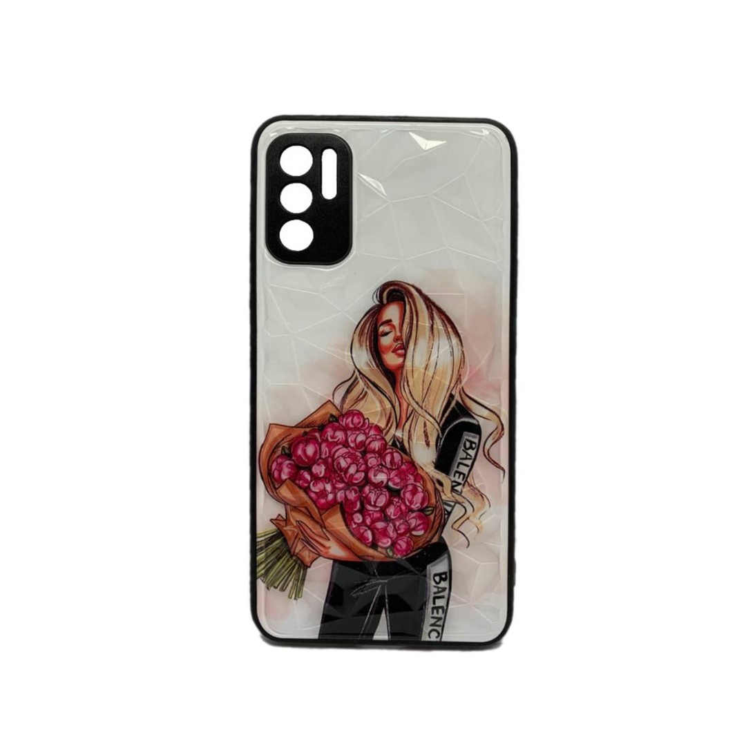 Накладка Ladies для Xiaomi Note 10 5G / Poco M3 Pro  Дівчина з трояндами-0