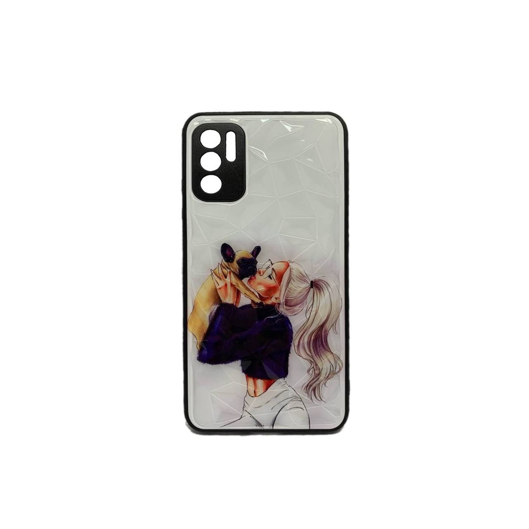 Накладка Ladies для Xiaomi Note 10 5G/Poco M3 Pro/Note 10T 5G/Note 11SE Дівчина з бульдогом-0