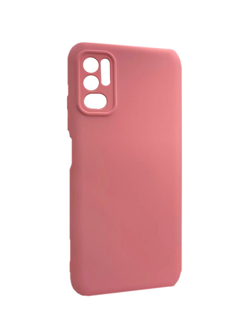 Накладка Soft Silicone Case для Xiaomi Note 10 5G/Poco M3 Pro (Pink)-0