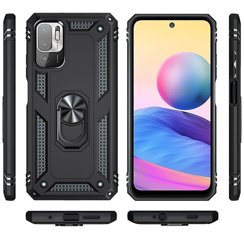 Накладка Camshield Serge Ring для Xiaomi Note 10 5G/Poco M3 Pro Чорна-0