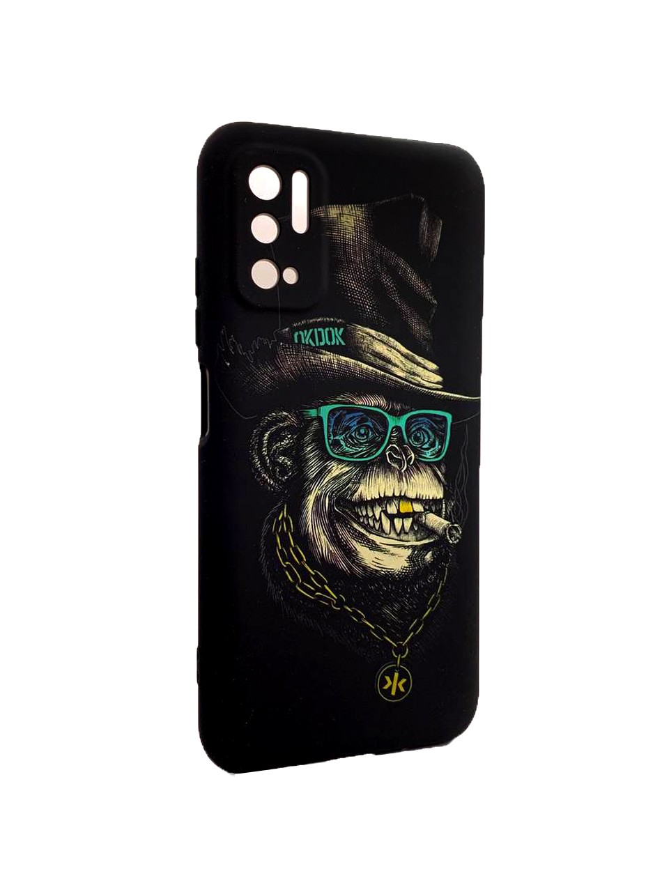 Накладка Silicone Case Picture для Xiaomi Redmi Note 10 5G/Poco M3 Pro Monkey-0