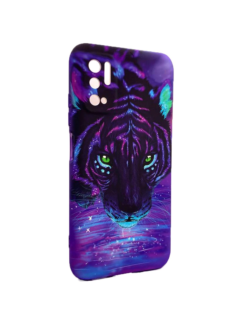 Накладка Silicone Case Picture для Xiaomi Redmi Note 10 5G/Poco M3 Pro Tiger-0