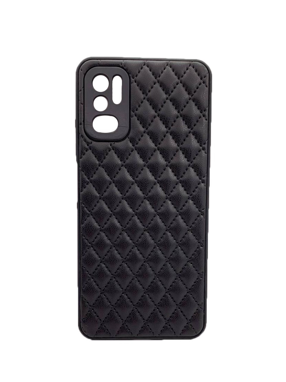 Накладка Stitched leather для Xiaomi Note 10 5G/Poco M3 Pro/Note 10T 5G/Note 11SE чорна-0