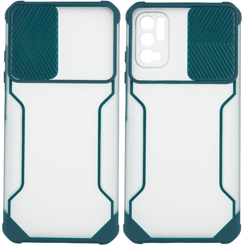Накладка Camshield matte Ease TPU для Xiaomi Note 10 5G/Poco M3 Pro (Зелена)-0