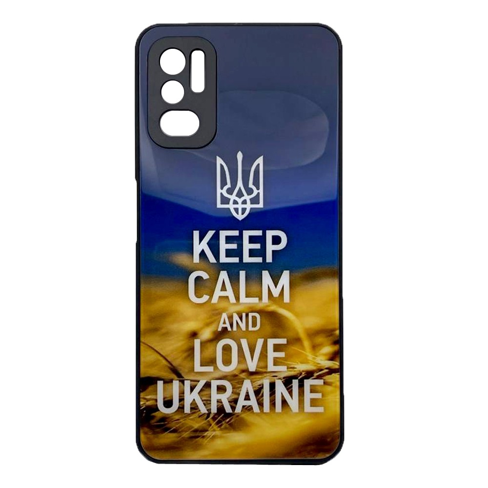 Накладка Marble Clouds для Xiaomi Note 10 5G/Poco M3 Pro/Note 10T 5G/Note 11SE KEEP CALM (скляний)-0